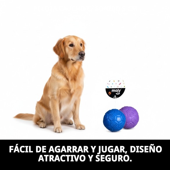 Pelota de Caucho con Sonido para Perros - 5 cm de Diversión