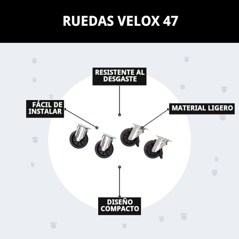 Ruedas Velox 47: Agilidad y Estilo para tu Mascota