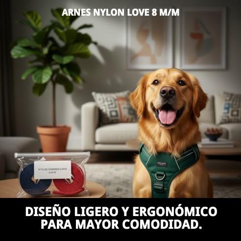 Arnes Nylon Love 8 M/M: Comodidad y Estilo para tu Mascota