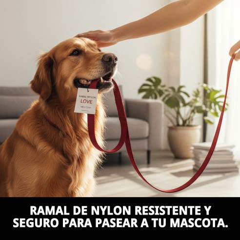 Ramal Nylon Love 120x1,5cm: Comodidad y Estilo para tu Mascota