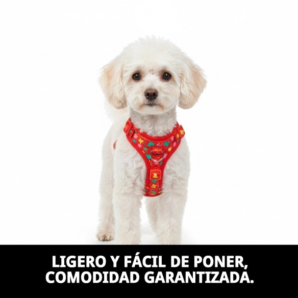 Arnes Nylon Flower 25-35 cm: Estilo y Comodidad para tu Mascota