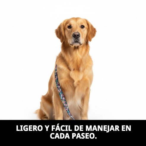 Ramal Nylon Flower 120x1cm: Estilo y Comodidad para Tu Mascota