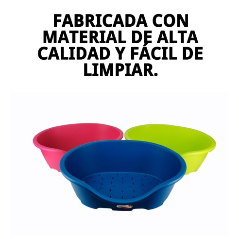 Cuna Plástico N.4 Perla 61x40: Comodidad para tu mascota
