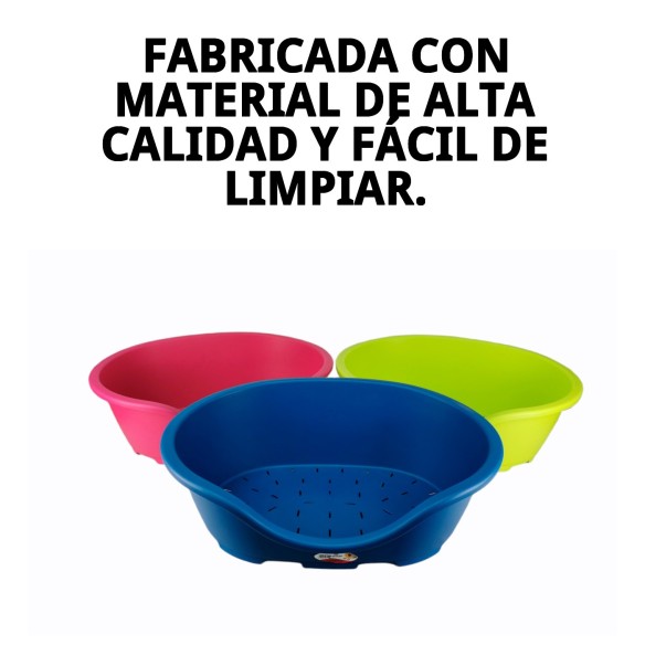 Cuna Plástico N.4 Perla 61x40: Comodidad para tu mascota