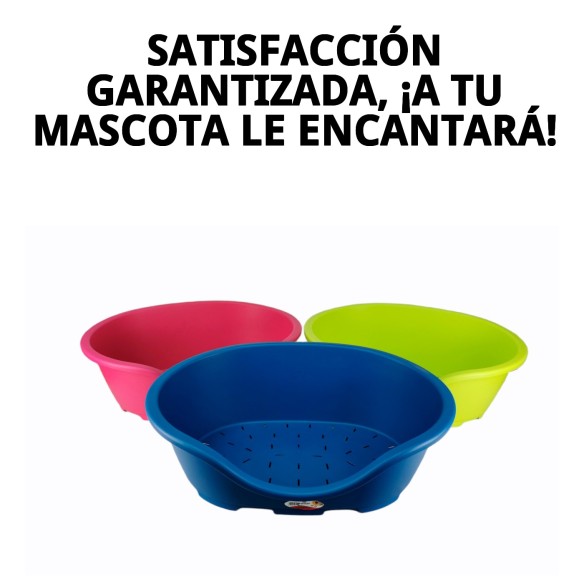 Cuna Plástico N.4 Perla 61x40: Comodidad para tu mascota