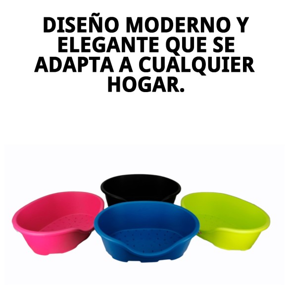 Cuna Plástico N.7 Perla 87x57 para Mascotas Cómoda y Duradera