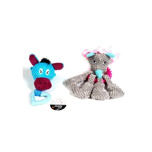 Juguete Peluche Punk con Mordedor para Mascotas 22x12 cm