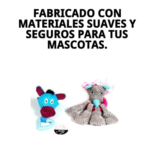 Juguete Peluche Punk con Mordedor para Mascotas 22x12 cm