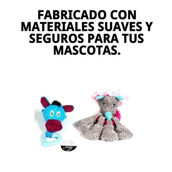 Juguete Peluche Punk con Mordedor para Mascotas 22x12 cm