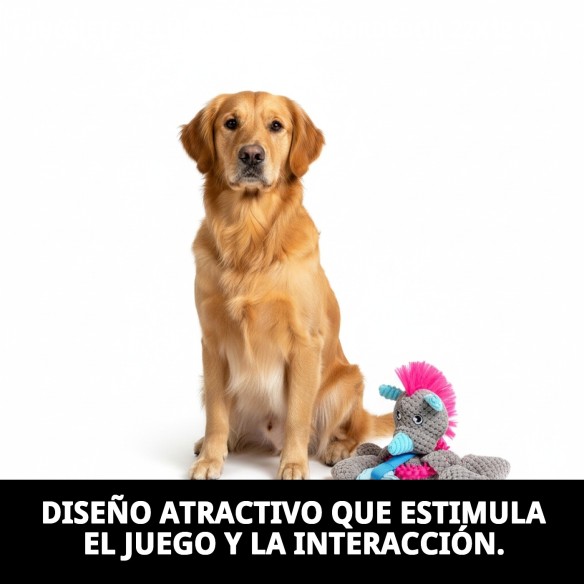 Juguete Peluche Punk con Mordedor para Mascotas 22x12 cm