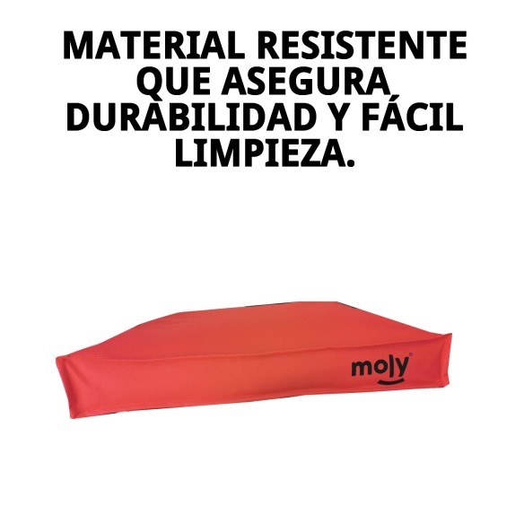 Colchón Waterproof Rojo T-2 90x60x10 para Mascotas Felices