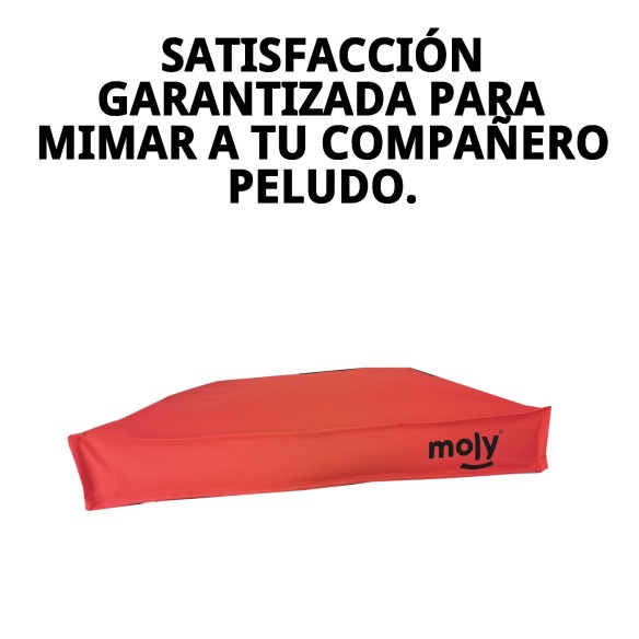 Colchón Waterproof Rojo T-2 90x60x10 para Mascotas Felices