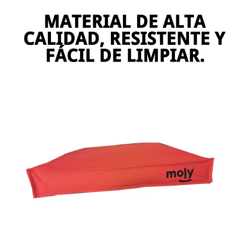Colchón Waterproof Rojo T-3 105x95x10 para Mascotas Fáciles