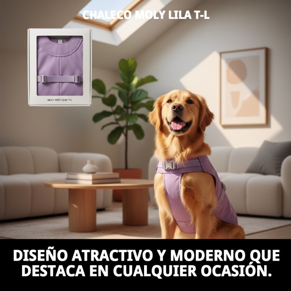 Chaleco Moly Lila para Perro Talla L - Comodidad y Estilo