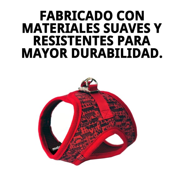 Chaleco 3D Casitas Rojas T-XXS para tu mascota elegante