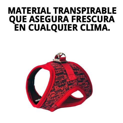 Chaleco 3D Casitas Rojas T-S para Mascotas Con Estilo