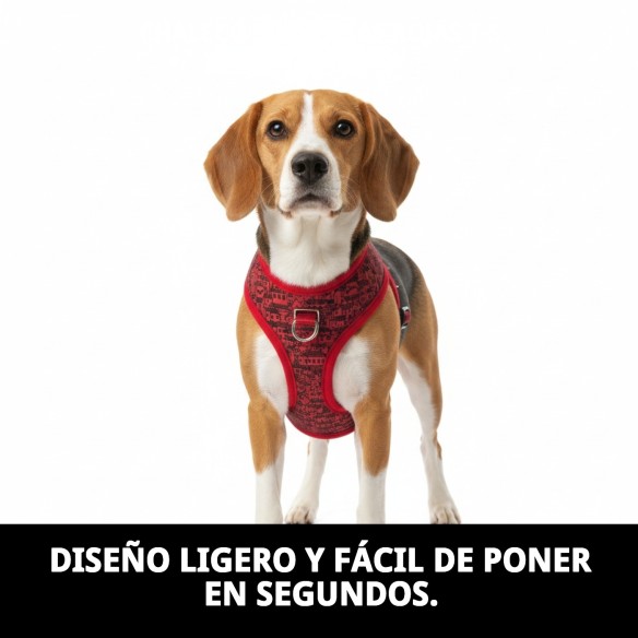 Chaleco 3D Casitas Rojas T-S para Mascotas Con Estilo