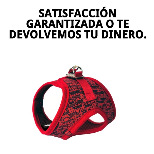 Chaleco 3D Casitas Rojas T-S para Mascotas Con Estilo