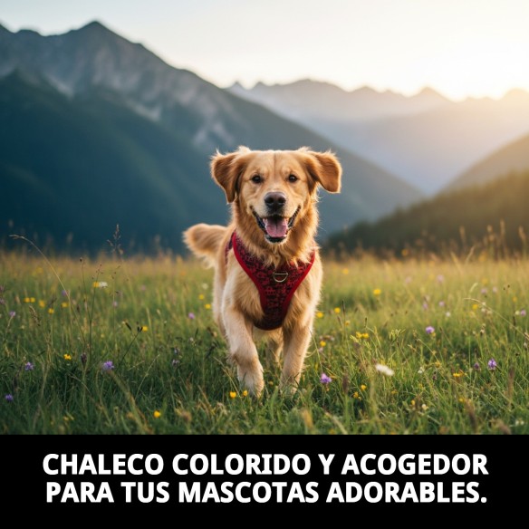 Chaleco Casitas Rojas T-L: Estilo y Comodidad para tu Mascota