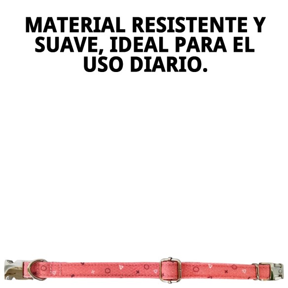 Collar Moly Salmon T-6 para Perros 45-55 cm - Comodidad y Estilo