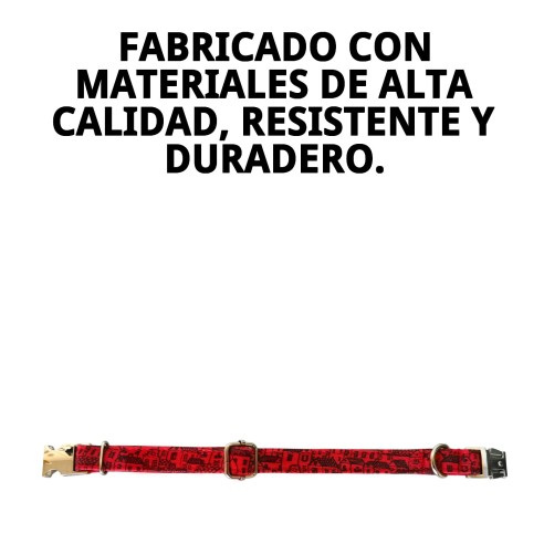 Collar Casitas Rojas T-6 para tu mascota - Comodidad y Estilo