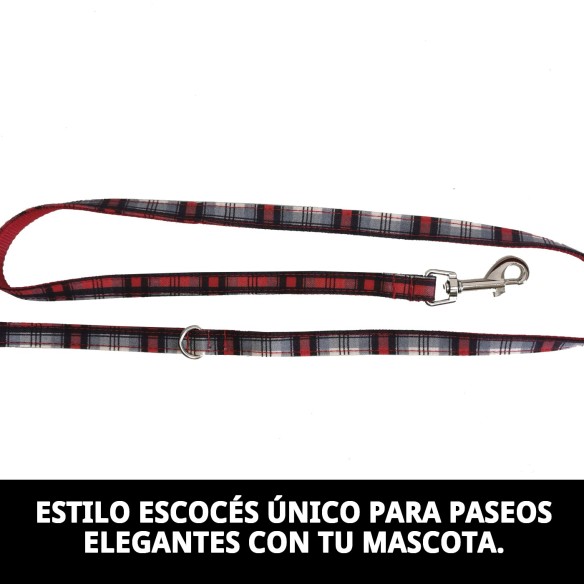 Ramal Escocés T-1 120*1,5: Estilo y Seguridad para tu Mascota