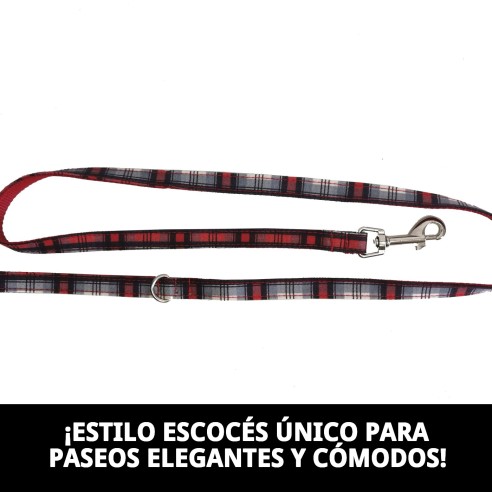 Ramal Escocés T-2 120*2: Estilo y Seguridad para Tu Mascota