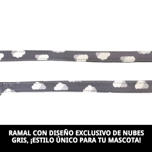 Ramal Nubes Gris T-2 120*2: Estilo y Comodidad para Tu Mascota