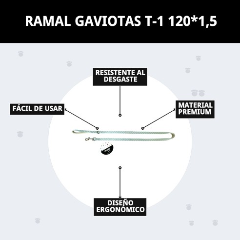 Ramal Gaviotas T-1 120*1,5: Seguridad y Estilo para Tu Mascota