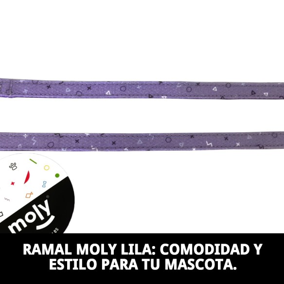 Ramal Moly Lila T-1 120*1,5: Estilo y Seguridad para Tu Mascota