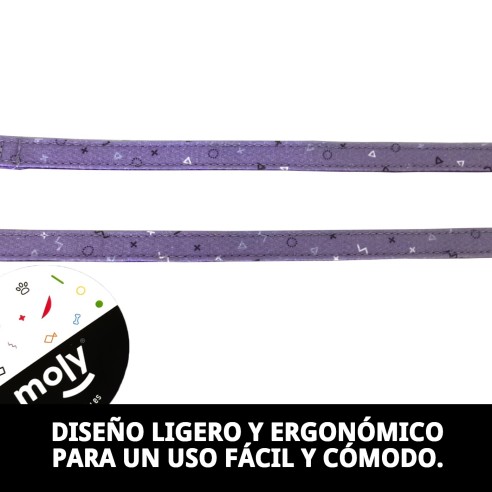 Ramal Moly Lila T-1 120*1,5: Estilo y Seguridad para Tu Mascota