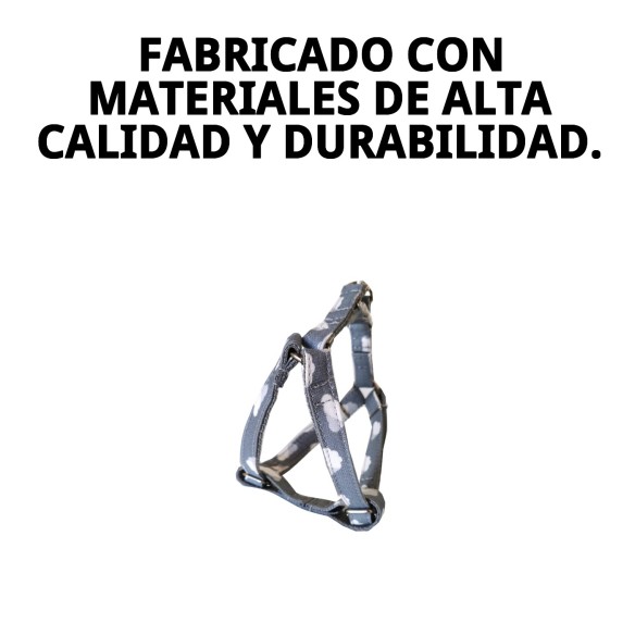 Petral Nubes Gris T-3 para Perros 30-40 cm - Comodidad y Estilo