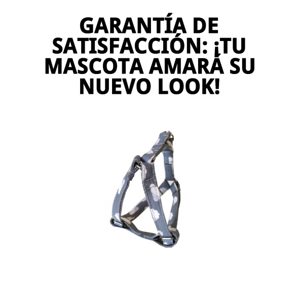 Petral Nubes Gris T-3 para Perros 30-40 cm - Comodidad y Estilo