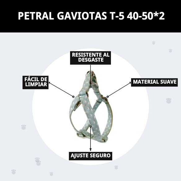 PETRAL GAVIOTAS T-5: Comodidad y Estilo para tu Mascota