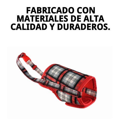Bozal Deluxe Escocés T-M: Comodidad y Estilo para Tu Mascota