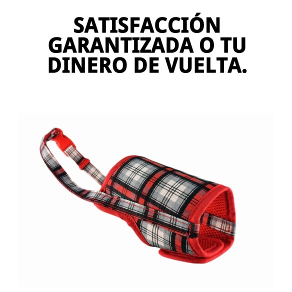 Bozal Deluxe Escocés T-M: Comodidad y Estilo para Tu Mascota