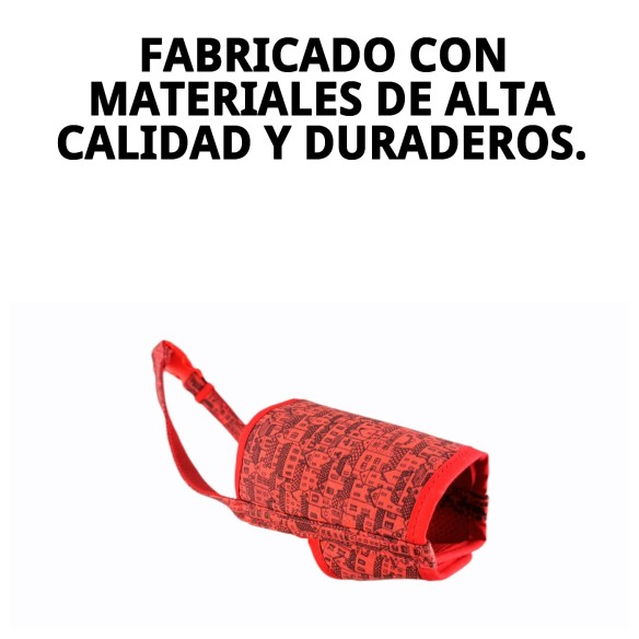 Bozal Deluxe Casitas Rojas T-M - Comodidad y Estilo para tu Mascota