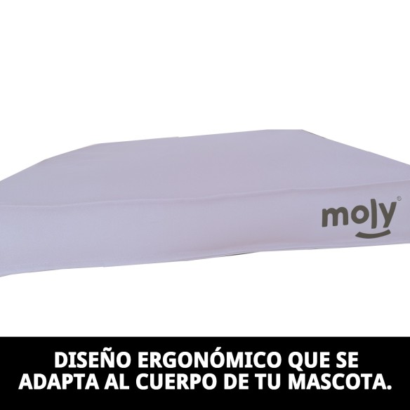 Colchón Waterproof Gris T-2 90x60x10 para Mascotas Confortable