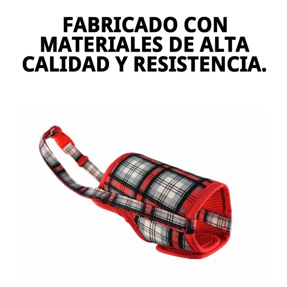 Bozal Deluxe Escocés T-S: Comodidad y Estilo para tu Mascota