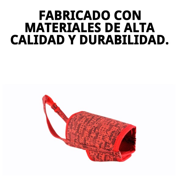 Bozal Deluxe Casitas Rojas T-S: Comodidad y Estilo para Tu Mascota