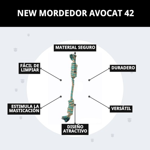Mordedor Avocat 42: Juguete Natural para Perros Activos