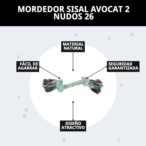 Mordedor Sisal Avocat 2 Nudos: Diversión y Cuidado Dental
