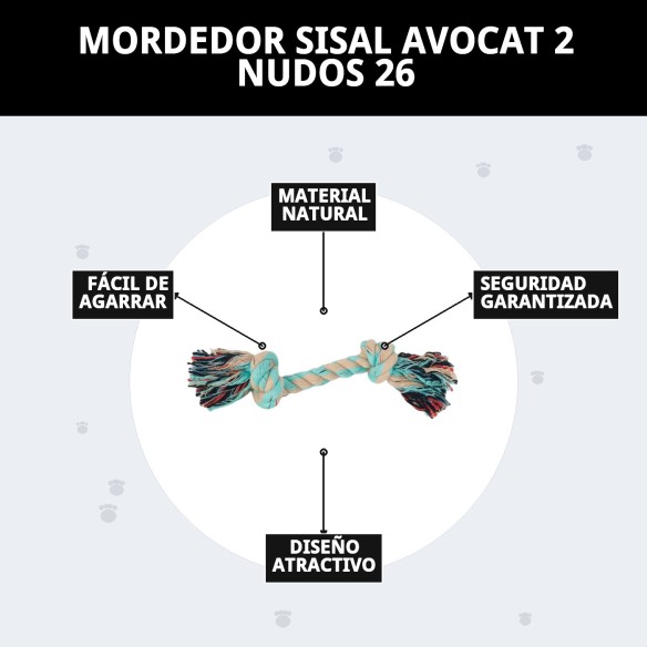Mordedor Sisal Avocat 2 Nudos: Diversión y Cuidado Dental