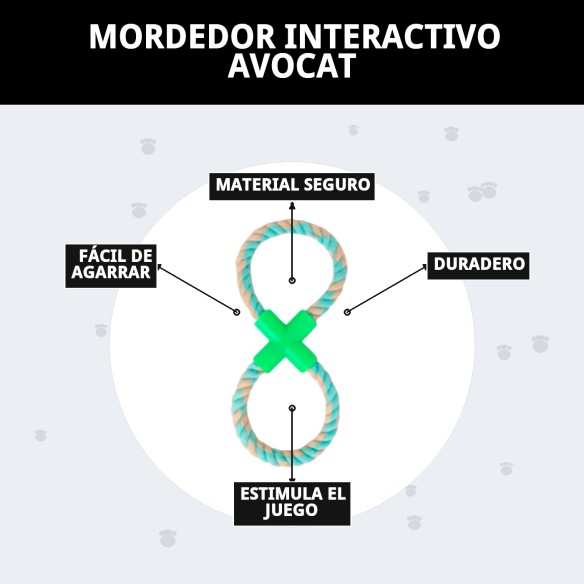 Mordedor Interactivo Avocat: Diversión y Ejercicio para Perros