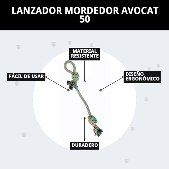 Lanzador Mordedor Avocat 50: Diversión y Salud para tu Perro