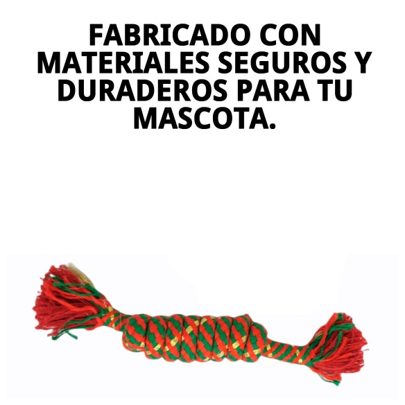 Mordedor 2 Nudos Chía 15 cm: Diversión y salud para tu perro