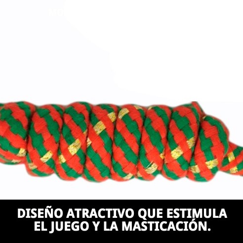 Mordedor 2 Nudos Chía 15 cm: Diversión y salud para tu perro