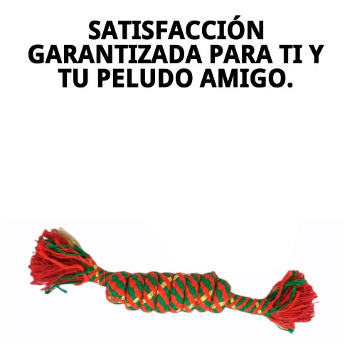 Mordedor 2 Nudos Chía 15 cm: Diversión y salud para tu perro