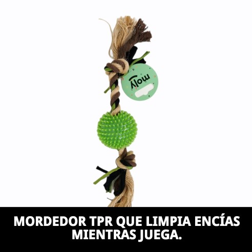 Mordedor Limpia Encías TPR AnimalPrint para Perros