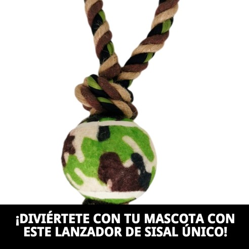 Lanzador Sisal Animalprint 33: Diversión y Salud para Perros